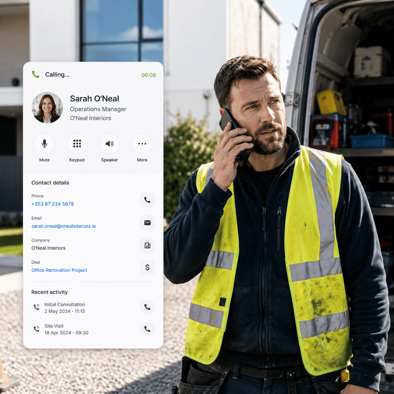 Phone system for trades and construction businesses in Ireland